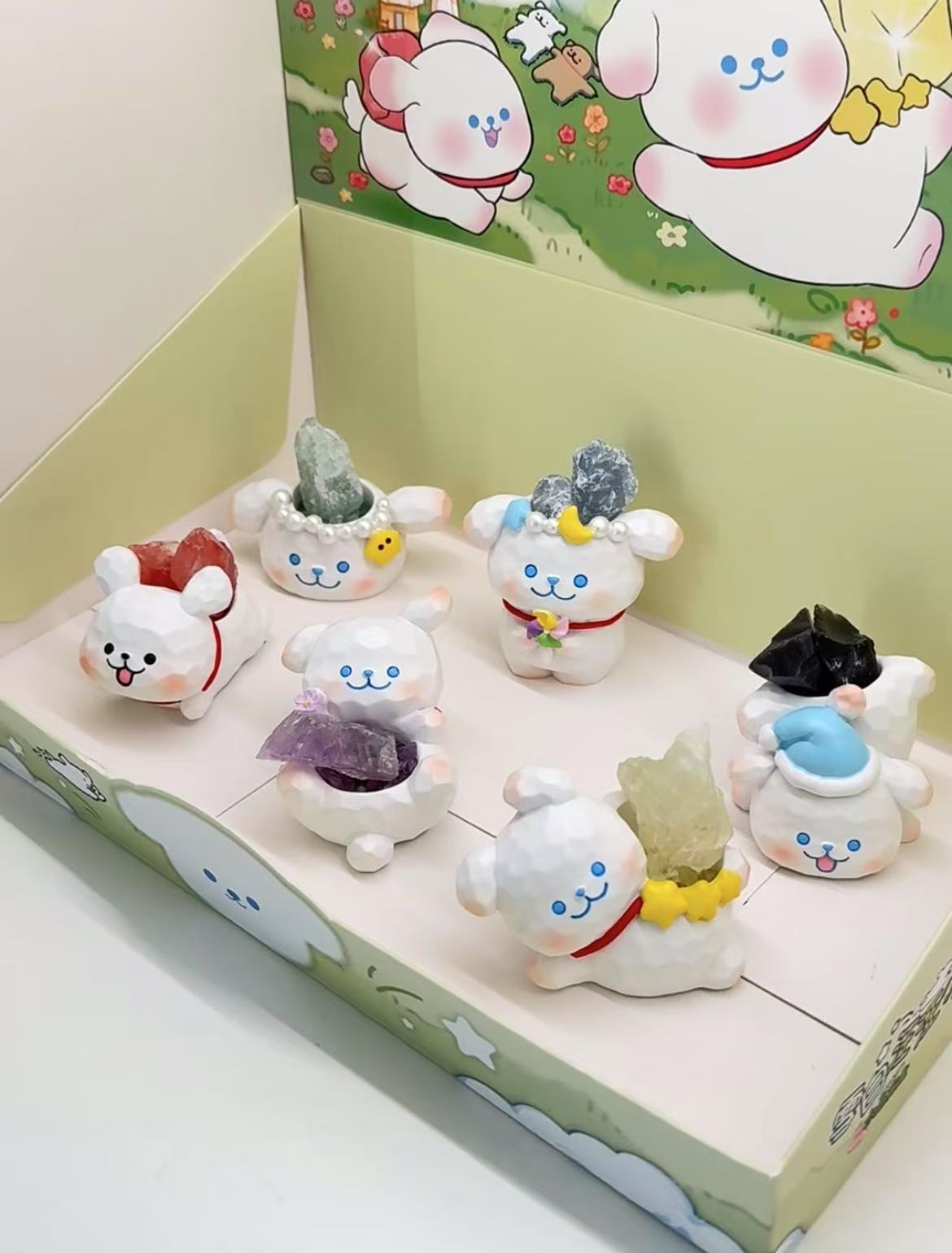 Crystal Dazzle Pups Blind Box – Hand-Polished Crystal Dogs for Luck & Aromatherapy | Australia