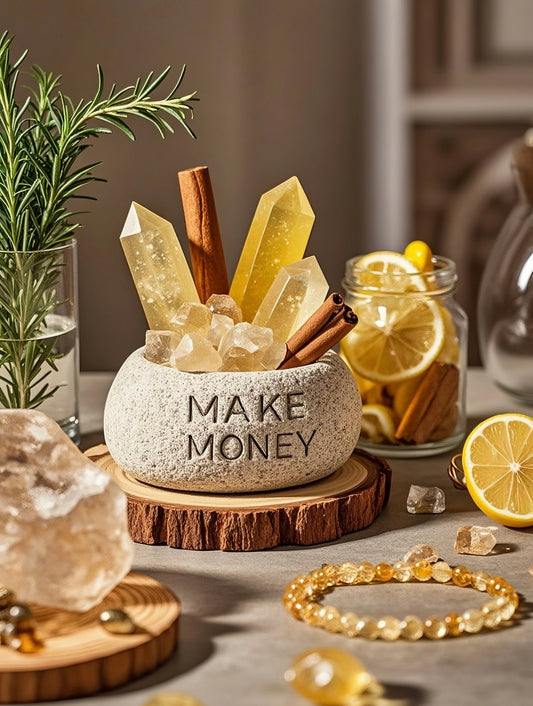 Golden Citrine Crystal Display Piece – Customisable Energy Booster for Your Space
