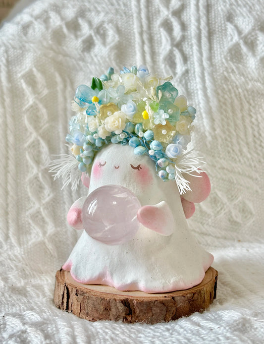 Handcrafted Crystal Fairy Figurine - Angelic Desk Decor for Positive Energy | Australia-Made
