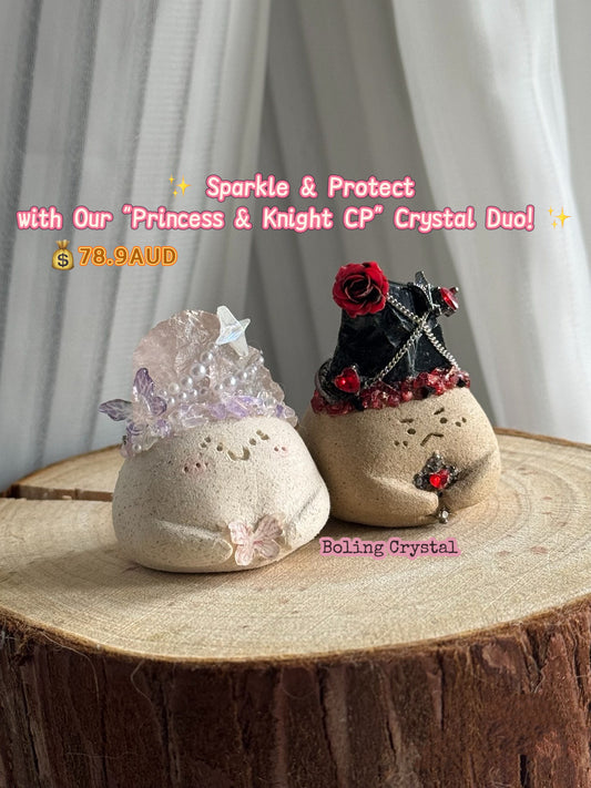 ✨ Sparkle & Protect with Our "Princess & Knight CP" Crystal Duo! ✨