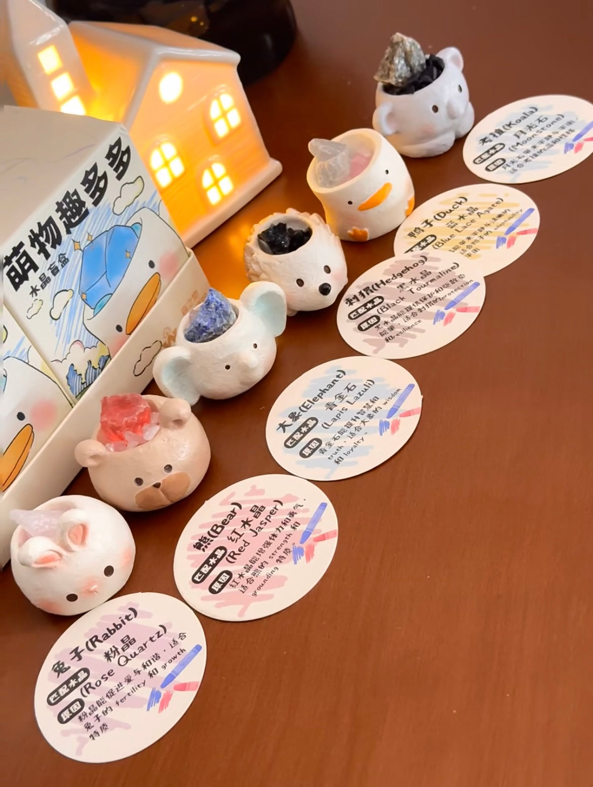 Adorable Crystal Animal Blind Box Collection – Cute Desk Decor for Animal Lovers